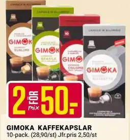 ÖoB GIMOKA KAFFEKAPSLAR erbjuda