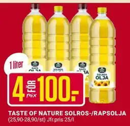 ÖoB TASTE OF NATURE SOLROS-/RAPSOLJA erbjuda