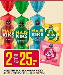 ÖoB NORDTHY MAJSKAKOR OCH KEX erbjuda