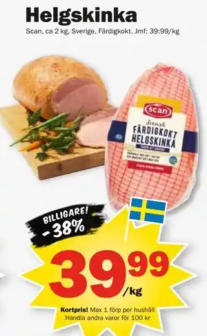 Pekås Helgskinka, Medlemspris erbjuda