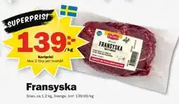 Pekås Fransyska, Medlemspris erbjuda