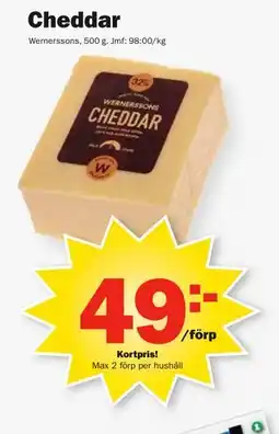 Pekås Cheddar, Medlemspris erbjuda