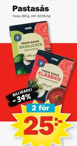 Pekås Pastasås erbjuda