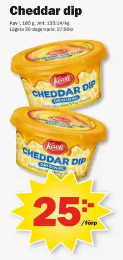 Pekås Cheddar dip erbjuda