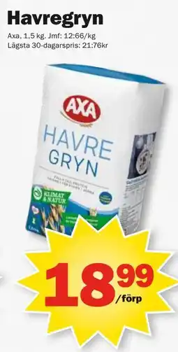 Pekås Havregryn erbjuda