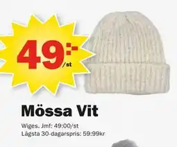 Pekås Mössa Vit erbjuda