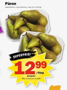 Pekås Päron, Medlemspris erbjuda