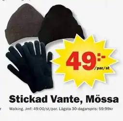 Pekås Stickad Vante, Mössa erbjuda