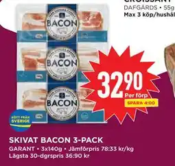 Willys SKIVAT BACON 3-PACK erbjuda