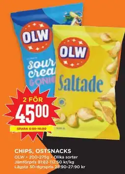 Willys CHIPS, OSTSNACKS erbjuda