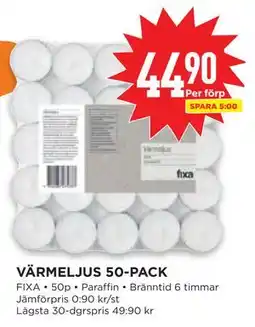Willys VÄRMELJUS 50-PACK erbjuda