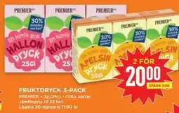Willys FRUKTDRYCK 3-PACK erbjuda