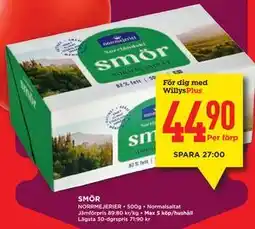 Willys SMÖR, Medlemspris erbjuda