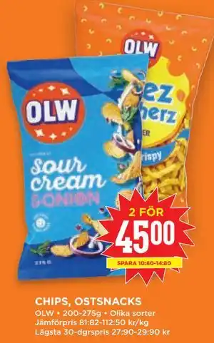 CHIPS, OSTSNACKS