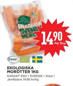Willys EKOLOGISKA MORÖTTER 1KG erbjuda