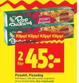 ICA Kvantum Pizzakit, Pizzadeg erbjuda