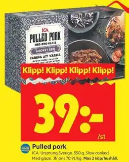ICA Kvantum Pulled pork erbjuda