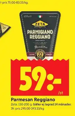 ICA Kvantum Parmesan Reggiano erbjuda