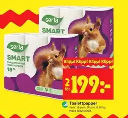 ICA Kvantum Toalettpapper erbjuda