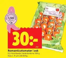 ICA Kvantum Romanticatomater i ask erbjuda