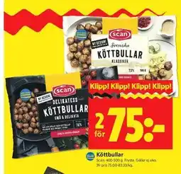 ICA Kvantum Köttbullar erbjuda