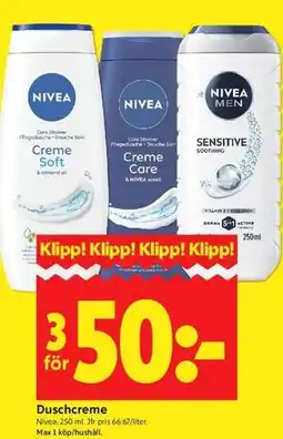 ICA Kvantum Duschcreme erbjuda