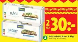 ICA Kvantum Knäckebröd Sport & Rågi, Medlemspris erbjuda