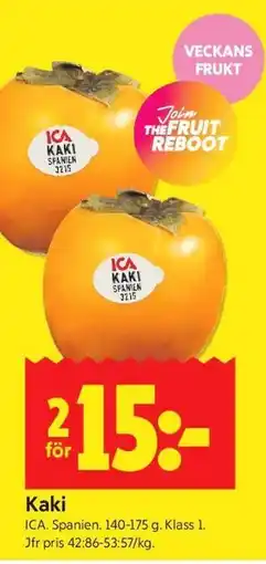ICA Kvantum Kaki erbjuda