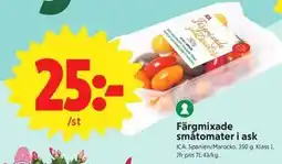 ICA Nära Färgmixade småtomater i ask erbjuda