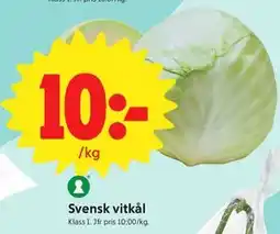 ICA Nära Svensk vitkål erbjuda