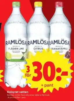 ICA Nära Kolsyrat vatten erbjuda