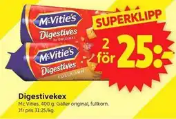 ICA Supermarket Digestivekex erbjuda