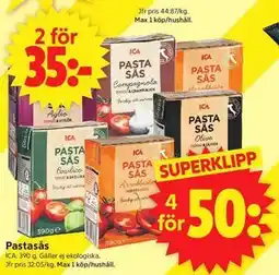 ICA Supermarket Pastasås erbjuda