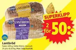 ICA Supermarket Lantbröd erbjuda