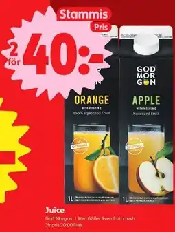 ICA Nära Juice, Medlemspris erbjuda