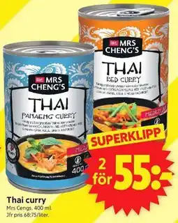 ICA Supermarket Thai curry erbjuda