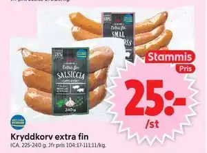 Kryddkorv extra fin, Medlemspris
