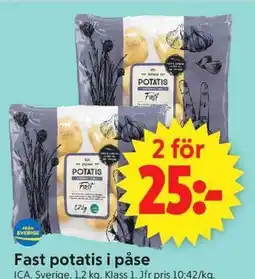 ICA Supermarket Fast potatis i påse erbjuda