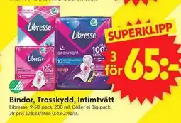 ICA Supermarket Bindor, Trosskydd, Intimtvätt erbjuda