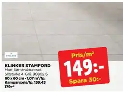 Jem&Fix KLINKER STAMFORD erbjuda