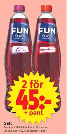 ICA Supermarket Saft erbjuda