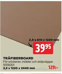 Jem&Fix TRÄFIBERBOARD erbjuda