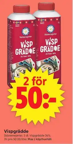 ICA Supermarket Vispgrädde erbjuda