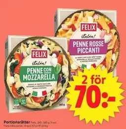 ICA Supermarket Portionsrätter erbjuda