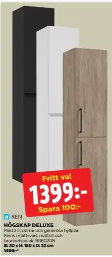 Jem&Fix HÖGSKÅP DELUXE erbjuda