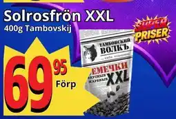 Supergrossen Solrosfrön XXL erbjuda