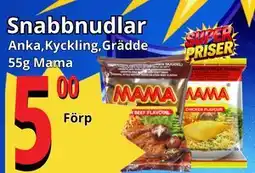Supergrossen Snabbnudlar erbjuda