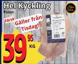 Supergrossen Hel Kyckling erbjuda