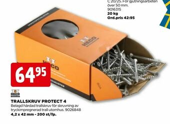 Jem&Fix Trallskruv protect 4 erbjuda