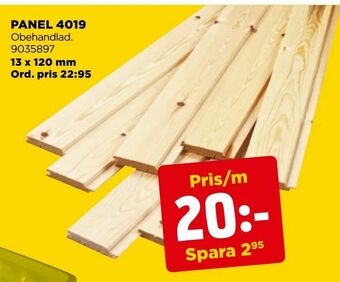 Jem&Fix Panel 4019 erbjuda